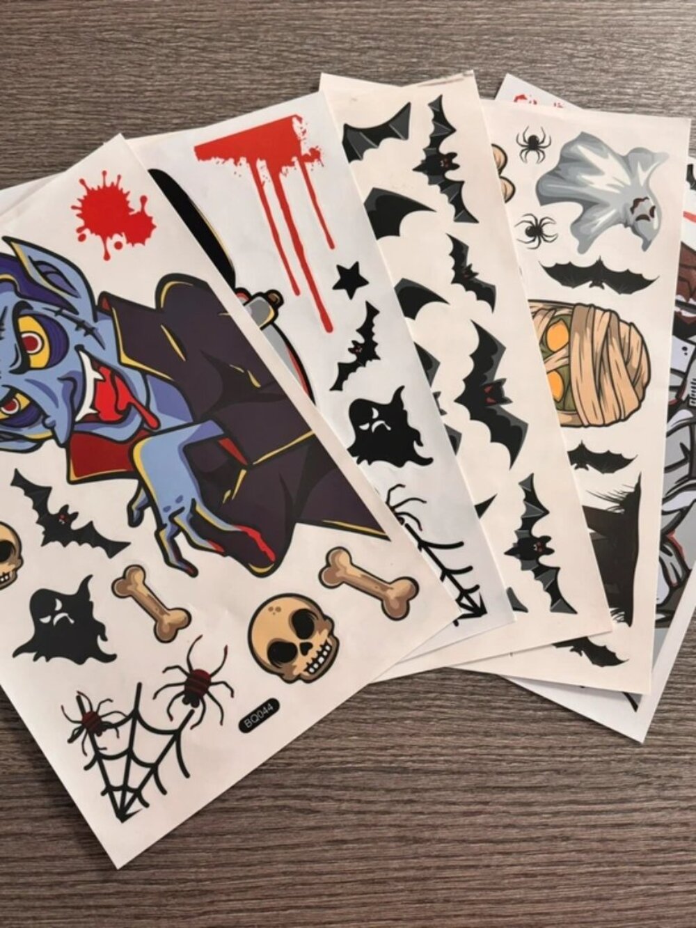 Halloween window stickers 5 sheets 12x8”